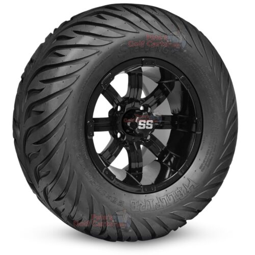 12-inch-tempest-gloss-black-golf-cart-wheels-and-23x10.5-12-hellfire-dot-approved-street-turf-tires-combo-ezgo-clubcar-yamaha-petesgolfcarts-BNDL-TR1215-WH1232