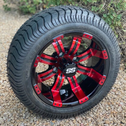 12-inch-tempest-red-black-12x7-golf-cart-wheels-205:30-12-excel-endura-dot-low-profile-golf-cart-tires-18-inches-tall-2