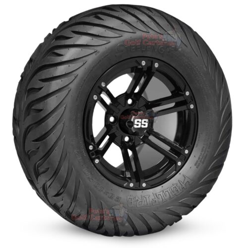 12-inch-terminator-gloss-black-golf-cart-wheels-and-23x10.5-12-hellfire-dot-approved-street-turf-tires-combo-ezgo-clubcar-yamaha-petesgolfcarts-BNDL-TR1215-WH1236