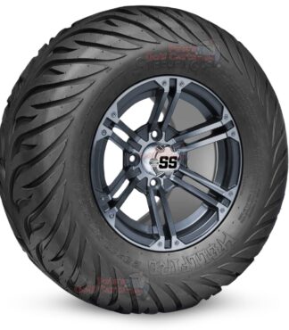 12-inch-terminator-gunmetal-gray-golf-cart-wheels-and-23x10.5-12-hellfire-dot-approved-street-turf-tires-combo-ezgo-clubcar-yamaha-petesgolfcarts-BNDL-TR1215-WH1238