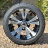 12-inch-vampire-Black-machined-aluminum-golf-cart-wheels-and-215/40R12-Wanda-steel-belted-radial-dot-street-turf-golfcart-tires-combo-for-nonlifted-ezgo-clubcar-yamaha-petesgolfcarts