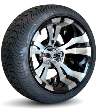 12-inch-vampire-black-machined-aluminum-golf-cart-wheels-215:35-12-dot-low-profile-tires-combo-set-of-4-fits-all-non-lifted-carts-ezgo-clubcar-yamaha-angle