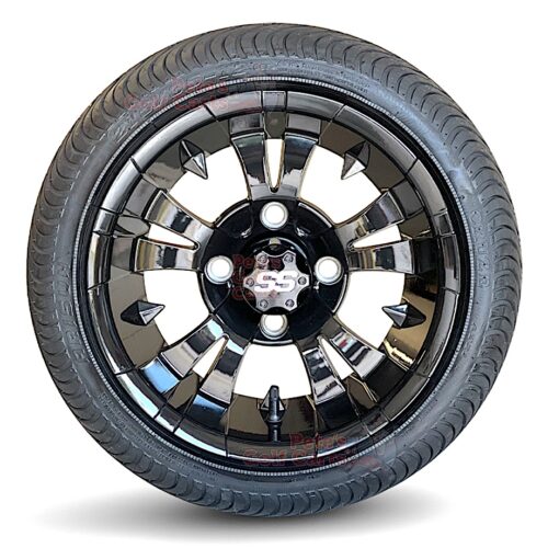 12-inch-vampire-gloss-black-aluminum-golf-cart-wheels-215:35-12-low-profile-DOT-street-turf-tires-set-of-4-combo-for-non-lifted-carts