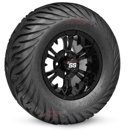 12-inch-vampire-gloss-black-golf-cart-wheels-and-23x10.5-12-hellfire-dot-approved-street-turf-tires-combo-ezgo-clubcar-yamaha-petesgolfcarts-BNDL-TR1215-WH1242