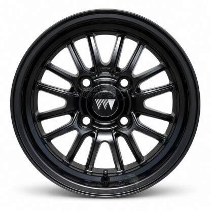 12-inch-wheel-mate-V-series-matte-black-satin-aluminum-golf-cart-wheels-ET-5mm-offset-yamaha-clubcar-ezgo-petesgolfcarts-com-WM12600VSB