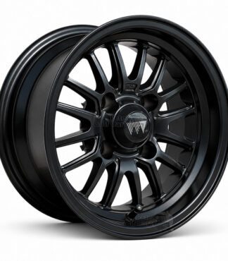 12-inch-wheel-mate-V-series-matte-black-satin-aluminum-golf-cart-wheels-ET-5mm-offset-yamaha-clubcar-ezgo-petesgolfcarts-com-WM12600VSB