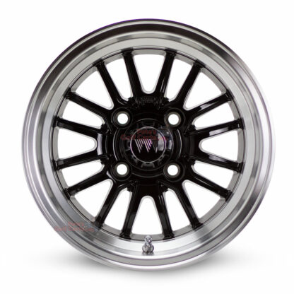 12-inch-wheel-mate-type-V-Black-Machined-aluminum-golf-cart-wheels-12x7-ET-5-petesgolfcarts-Elkhart-Indiana