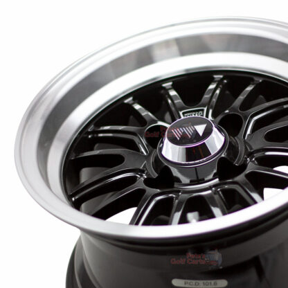 12-inch-wheel-mate-type-V-Black-Machined-aluminum-golf-cart-wheels-12x7-ET-5-petesgolfcarts-PGC-Elkhart-Indiana