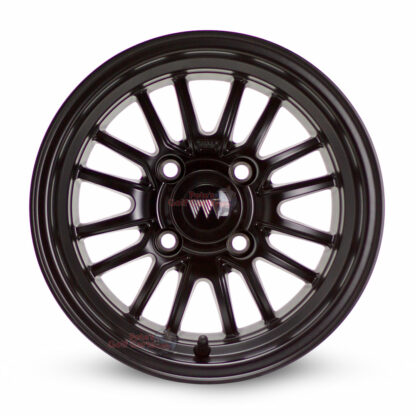 12-inch-wheel-mate-type-V-Satin-Matte-Black-aluminum-golf-cart-wheels-12x7-ET-5-petesgolfcarts-Elkhart-Indiana