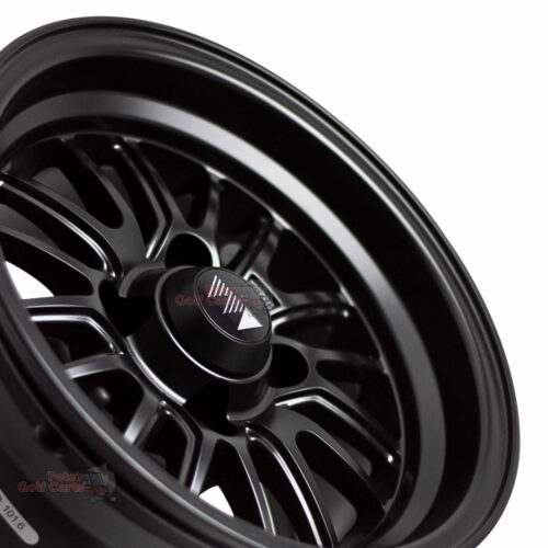 12-inch-wheel-mate-type-V-Satin-Matte-Black-aluminum-golf-cart-wheels-12x7-ET-5-petesgolfcarts-PGC-Elkhart-Indiana