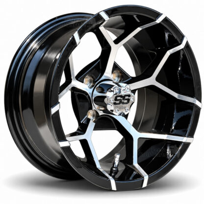12-inch-yosemite-black-machined-aluminum-golf-cart-wheels-12x7-ET-15mm