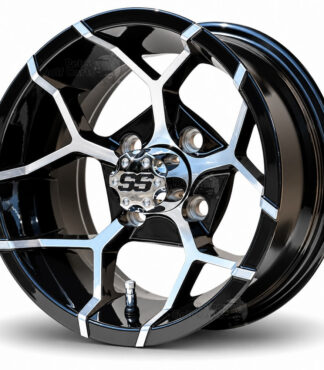 12-inch-yosemite-black-machined-aluminum-golf-cart-wheels-12x7-ET-15mm-petesgolfcarts