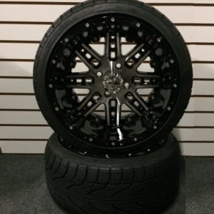 14" Aluminum Golf Cart Wheels and Tire Combo