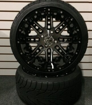 14" Aluminum Golf Cart Wheels and Tire Combo