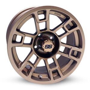 14" RX391 Matte Bronze Golf Cart Wheels Set of 4 - RHOX®