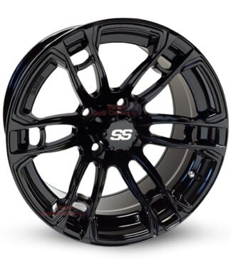 14-inch-RHOX-RX397-gloss-black-aluminum-golf-cart-wheels-RHOX-RX281-14x7-4x4-bolt-pattern-101mm-et-25mm-offset