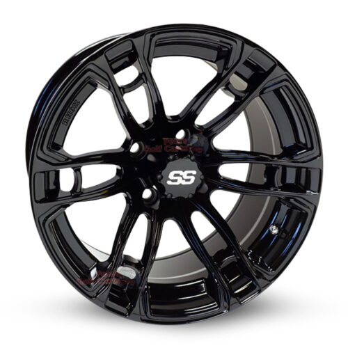 14-inch-RHOX-RX397-gloss-black-aluminum-golf-cart-wheels-RHOX-RX281-14x7-4x4-bolt-pattern-101mm-et-25mm-offset