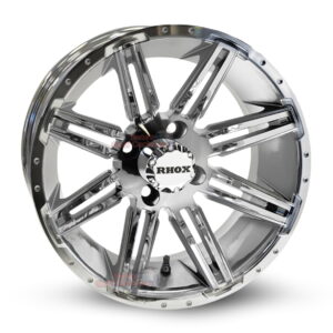 14" RX275 Chrome Golf Cart Wheels Set of 4 - RHOX®