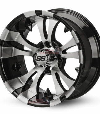 14-inch-Vampire-black-machined-aluminum-golf-cart-wheels-14x7-4x4-bolt-pattern-101mm-et-25mm-offset