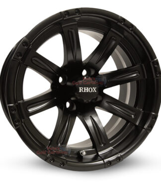 14-inch-Vegas-gloss-black-aluminum-golf-cart-wheels-14x7-4x4-bolt-pattern-101mm-et-25mm-offset
