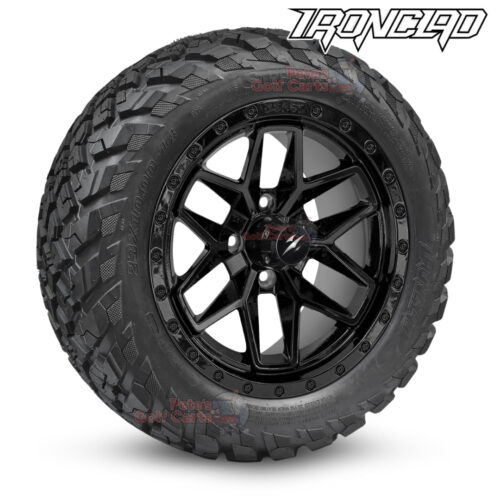 14-inch-black-widow-golf-cart-wheels-and-23x10-14-ironclad-hybrid-all-terrain-tires-combo-ezgo-clubcar-yamaha-petesgolfcarts-BNDL-TR1408-WH1430