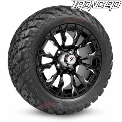 14-inch-goblin-machined-black-golf-cart-wheels-and-23x10-14-ironclad-p3118-wanda-edge-all-terrain-tires-combo-petesgolfcarts-BNDL-TR1408-WH1449