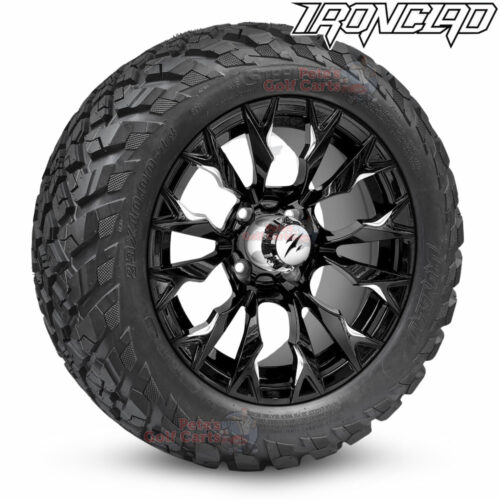 14-inch-goblin-machined-black-golf-cart-wheels-and-23x10-14-ironclad-p3118-wanda-edge-all-terrain-tires-combo-petesgolfcarts-BNDL-TR1408-WH1449