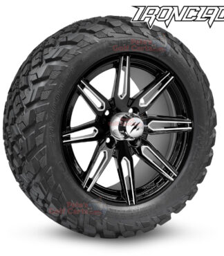 14-inch-lynx-black-machined-golf-cart-wheels-and-23x10-14-ironclad-hybrid-all-terrain-tires-combo-ezgo-clubcar-yamaha-petesgolfcarts-BNDL-TR1408-WH1438