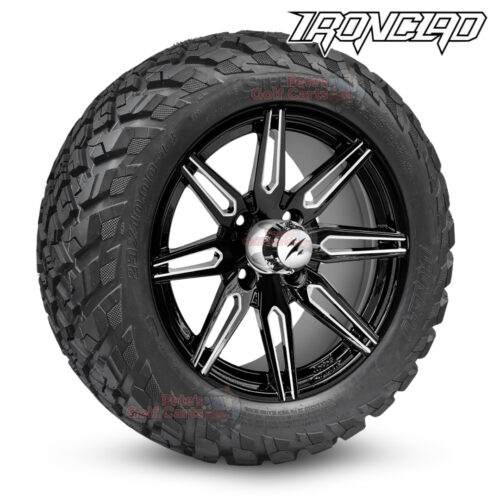 14-inch-lynx-black-machined-golf-cart-wheels-and-23x10-14-ironclad-hybrid-all-terrain-tires-combo-ezgo-clubcar-yamaha-petesgolfcarts-BNDL-TR1408-WH1438