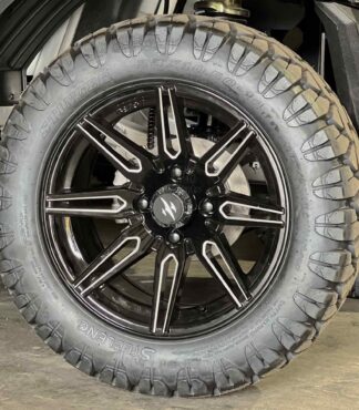 14-inch-lynx-black-machined-golf-cart-wheels-and-23x10.5-12-stinger-dot-all-terrain-golf-cart-tires-combo-SGC-Beast-golf-cart-wheel-collection