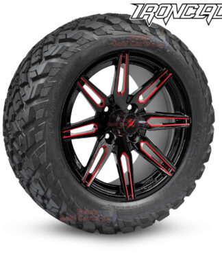 14-inch-lynx-red-black-golf-cart-wheels-and-23x10-14-ironclad-hybrid-all-terrain-tires-combo-ezgo-clubcar-yamaha-petesgolfcarts-BNDL-TR1408-WH1439