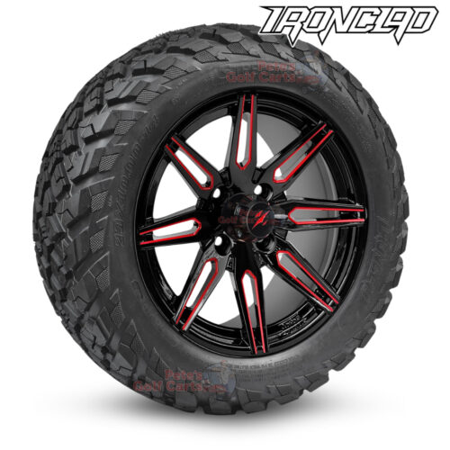 14-inch-lynx-red-black-golf-cart-wheels-and-23x10-14-ironclad-hybrid-all-terrain-tires-combo-ezgo-clubcar-yamaha-petesgolfcarts-BNDL-TR1408-WH1439