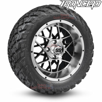 14-inch-matrix-machined-black-golf-cart-wheels-and-23x10-14-ironclad-p3118-wanda-edge-all-terrain-tires-combo-petesgolfcarts-BNDL-TR1408-WH1419