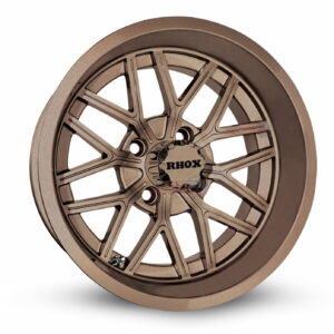 14" Nighthawk Bronze Golf Cart Wheels Set of 4 - RHOX®