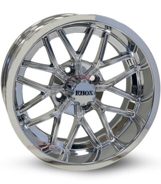14-inch-nighthawk-chrome-aluminum-golf-cart-wheels-RHOX-RX281-14x7-4x4-bolt-pattern-101mm-et-25mm-offset
