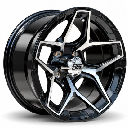 14-inch-orion-black-machined-aluminum-golf-cart-wheels-14x7-ET-15mm-pgc