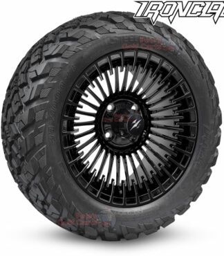 14-inch-piranha-gloss-black-golf-cart-wheels-and-23x10-14-ironclad-p3118-wanda-edge-all-terrain-tires-combo-petesgolfcarts-BNDL-TR1408-WH1454
