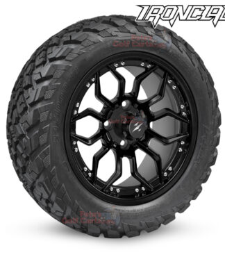 14-inch-scorpion-matte-black-golf-cart-wheels-and-23x10-14-ironclad-hybrid-all-terrain-tires-combo-ezgo-clubcar-yamaha-petesgolfcarts-BNDL-TR1408-WH1445