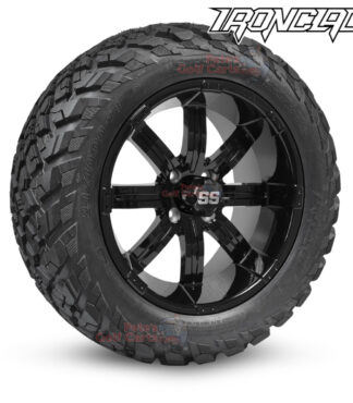 14-inch-tempest-gloss-black-golf-cart-wheels-and-23x10-14-ironclad-hybrid-all-terrain-tires-combo-ezgo-clubcar-yamaha-petesgolfcarts-BNDL-TR1408-WH1407