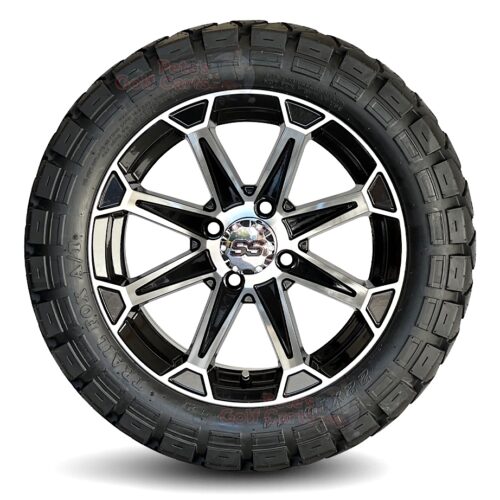 14-inch-viking-black-machined-aluminum-golf-cart-wheels-14x7-22x10-14-trail-fox-all-terrain-golf-cart-tires-timberwolf-22-inches-tall-combo