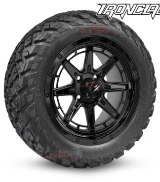 14-inch-wolverine-gloss-black-golf-cart-wheels-and-23x10-14-ironclad-hybrid-all-terrain-tires-combo-ezgo-clubcar-yamaha-petesgolfcarts-BNDL-TR1408-WH1447