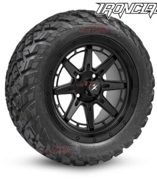 14-inch-wolverine-matte-black-golf-cart-wheels-and-23x10-14-ironclad-hybrid-all-terrain-tires-combo-ezgo-clubcar-yamaha-petesgolfcarts-BNDL-TR1408-WH1448
