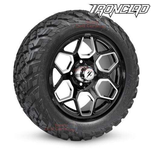 4-inch-yeti-black-machined-golf-cart-wheels-and-23x10-14-ironclad-hybrid-all-terrain-tires-combo-ezgo-clubcar-yamaha-petesgolfcarts-BNDL-TR1408-WH1451