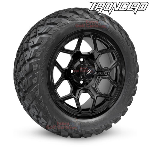 14-inch-yeti-gloss-black-golf-cart-wheels-and-23x10-14-ironclad-hybrid-all-terrain-tires-combo-ezgo-clubcar-yamaha-petesgolfcarts-BNDL-TR1408-WH1450