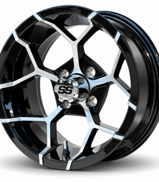 14-inch-yosemite-black-machined-aluminum-golf-cart-wheels-14x7-ET-15mm-petesgolfcarts