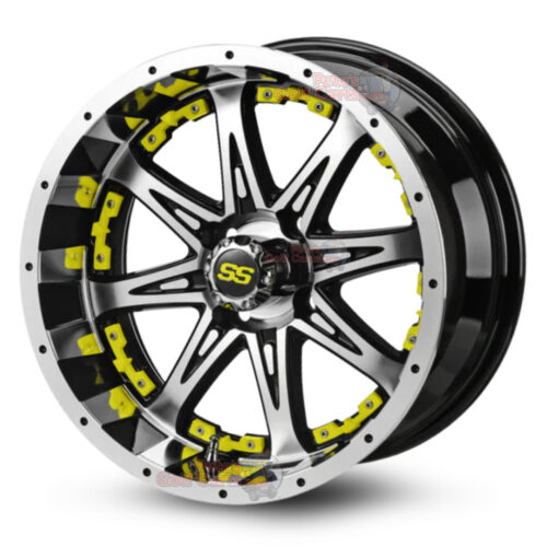 14141-14-inch-Revenge-Black-Machined-YELLOW-petes-golf-carts-club-car-ezgo-yamaha