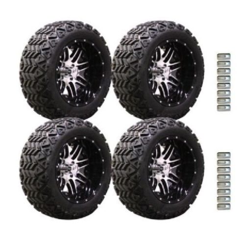 14in Aluminum Golf Cart Wheel and Tire Combo