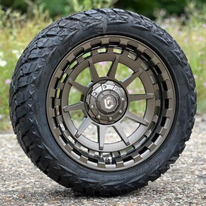 15-inch-gtw-barricade-bronze-golf-cart-wheels-19-396-23x10R15-maverick-steel-belted-radial-dot-all-terrain-golf-cart-tires-20-091-lifted-combo-ezgo-clubcar-yamaha-Petesgolfcarts
