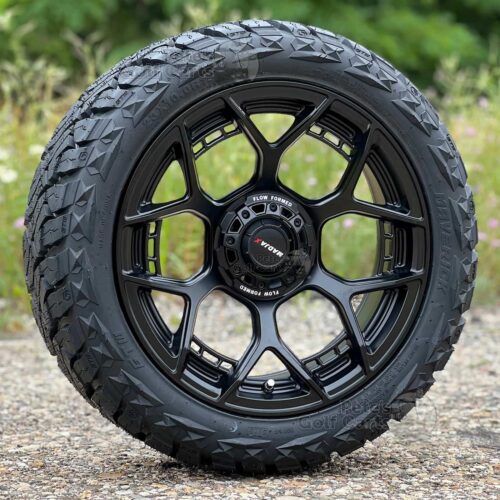 15-inch-madjax-evolution-matte-black-golf-cart-wheels-19-262-23x10R15-maverick-steel-belted-radial-dot-all-terrain-golf-cart-tires-20-091-lifted-golf-cart-combo-ezgo-clubcar-yamaha-petesgolfcarts-PGC
