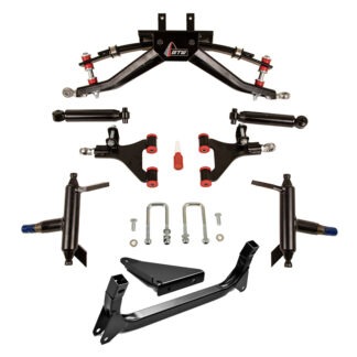 GTW Drive/Drive2 4" Lift kit for Yamaha Drive and Drive2 model golf carts with solid rear axle design, Item #16-076.